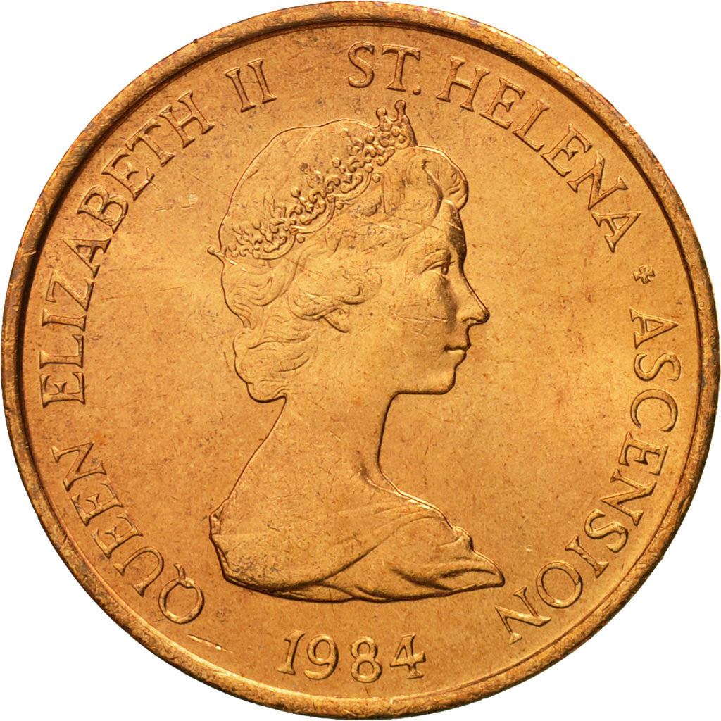 SAINT HELENA & ASCENSION, Elizabeth II, Penny, 1984, British Royal Mint