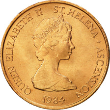 SAINT HELENA & ASCENSION, Elizabeth II, 2 Pence, 1984, British Royal Mint, STGL