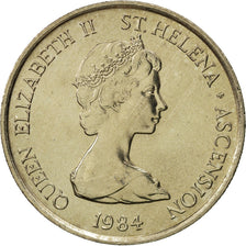 SAINT HELENA & ASCENSION, Elizabeth II, 5 Pence, 1984, British Royal Mint, STGL
