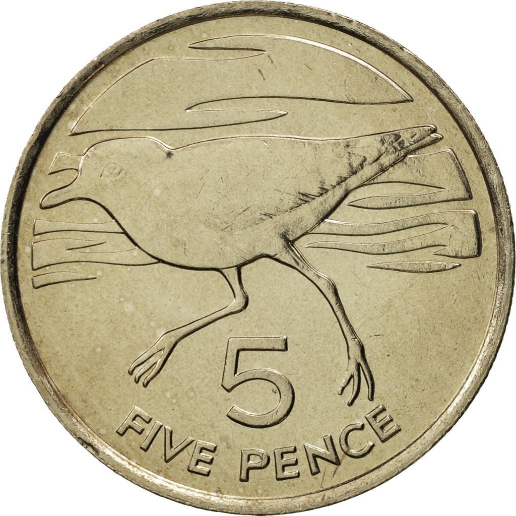 SAINT HELENA & ASCENSION, Elizabeth II, 5 Pence, 1984, British Royal Mint