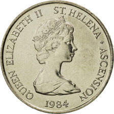 SANT’ELENA & ASCENSION, Elizabeth II, 10 Pence, 1984, British Royal Mint, FDC