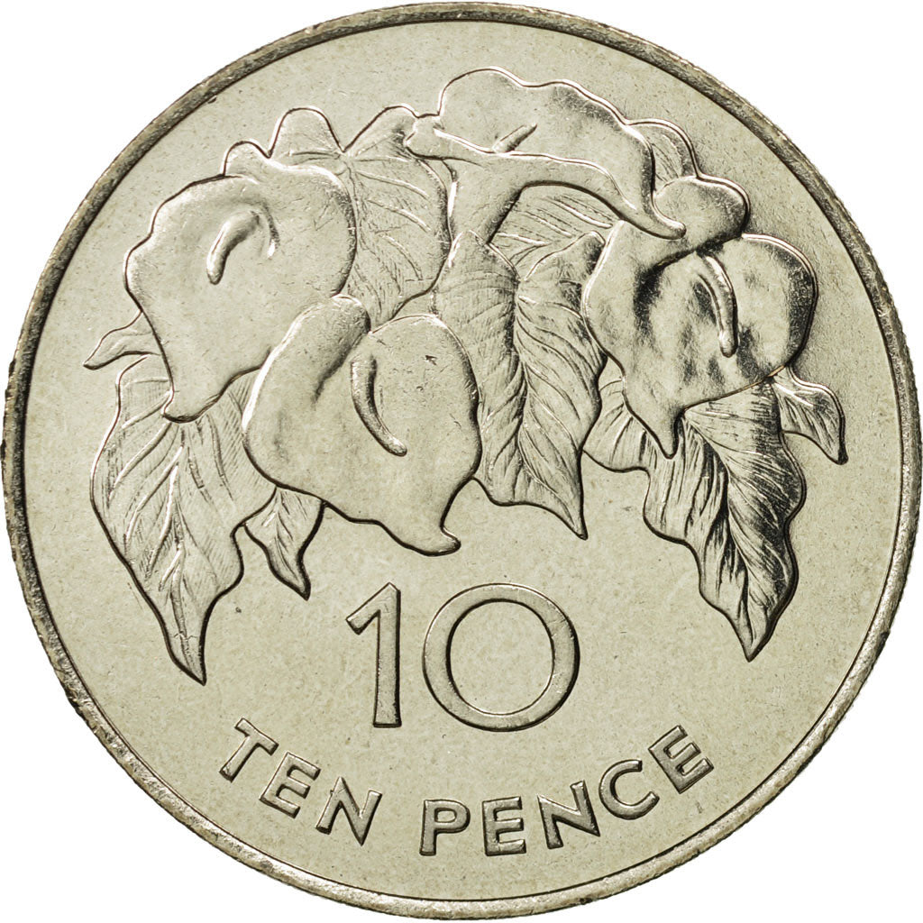 SAINT HELENA & ASCENSION, Elizabeth II, 10 Pence, 1984, British Royal Mint