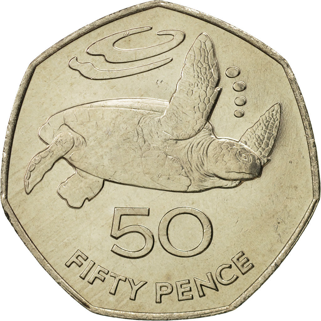 SAINT HELENA & ASCENSION, Elizabeth II, 50 Pence, 1984, British Royal Mint