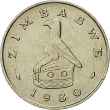 Coin, Zimbabwe, 10 Cents, 1980, MS(65-70), Copper-nickel, KM:3