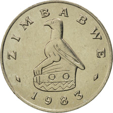 Moneta, Zimbabwe, 20 Cents, 1983, MS(65-70), Miedź-Nikiel, KM:4