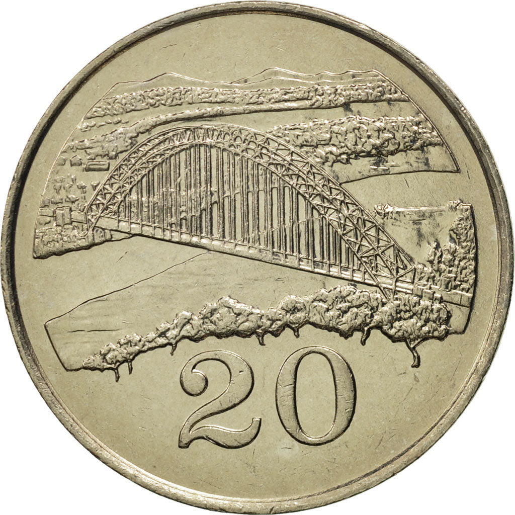 Coin, Zimbabwe, 20 Cents, 1983, MS(65-70), Copper-nickel, KM:4