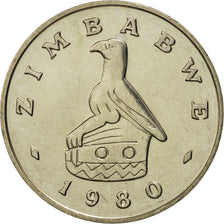 Coin, Zimbabwe, 50 Cents, 1980, MS(65-70), Copper-nickel, KM:5