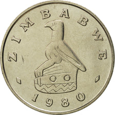 Zimbabue, Dollar, 1980, FDC, Cobre - níquel, KM:6