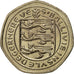Moneta, Guernsey, Elizabeth II, 20 Pence, 1982, Heaton, FDC, Rame-nichel, KM:38