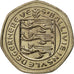 Coin, Guernsey, Elizabeth II, 20 Pence, 1982, Heaton, MS(65-70), Copper-nickel