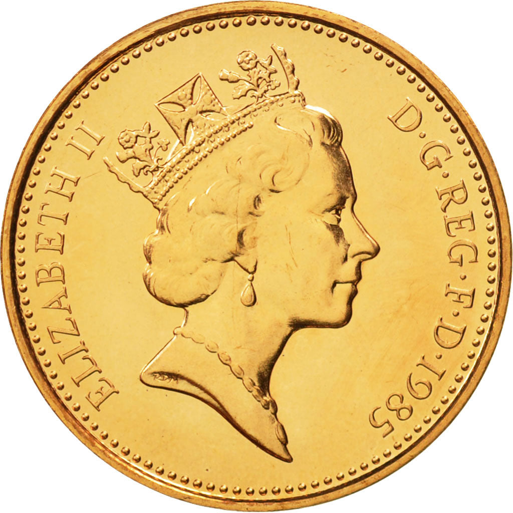 Coin, Great Britain, Elizabeth II, Penny, 1985, MS(65-70), Bronze, KM:935