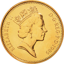 Coin, Great Britain, Elizabeth II, Penny, 1985, MS(65-70), Bronze, KM:935