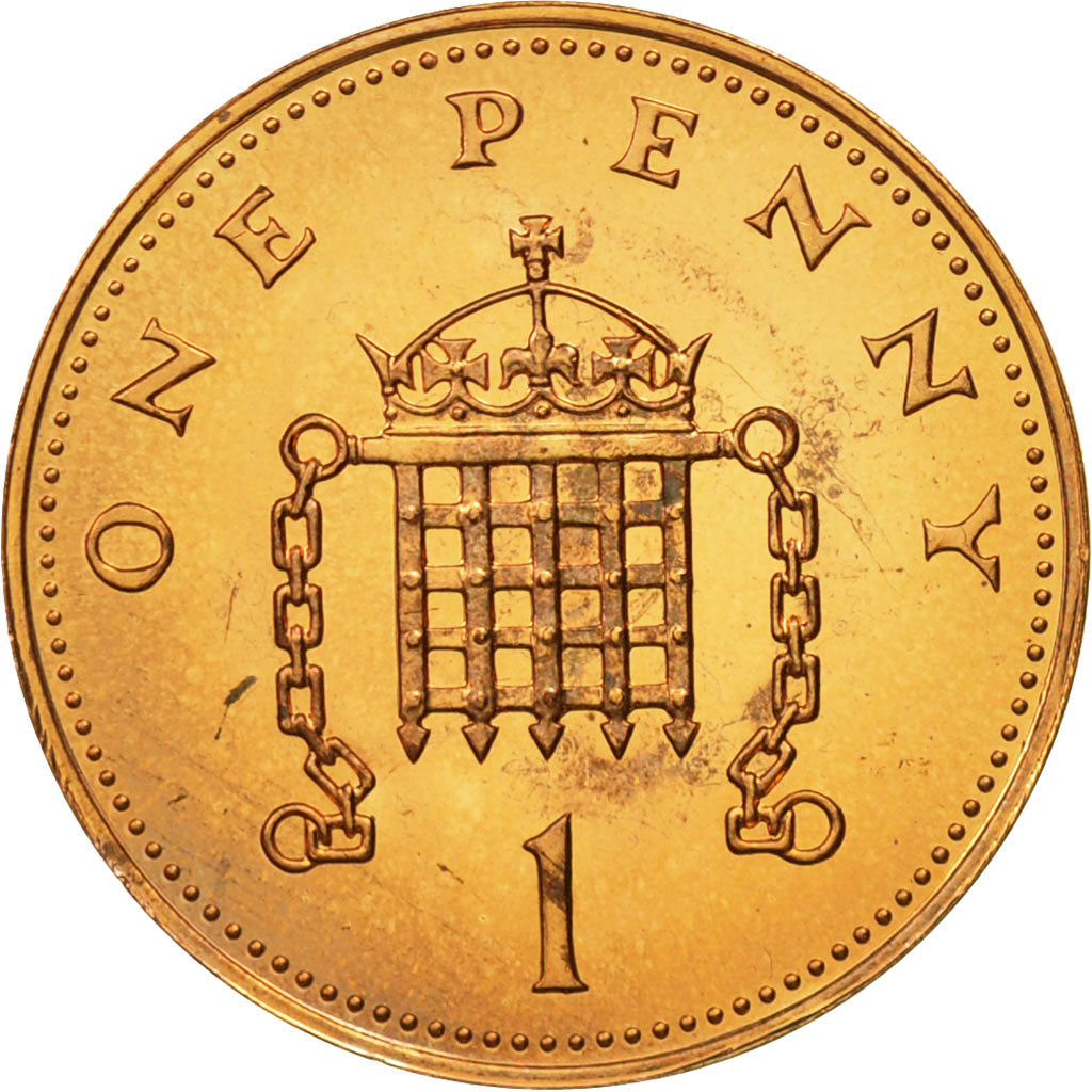 Coin, Great Britain, Elizabeth II, Penny, 1985, MS(65-70), Bronze, KM:935