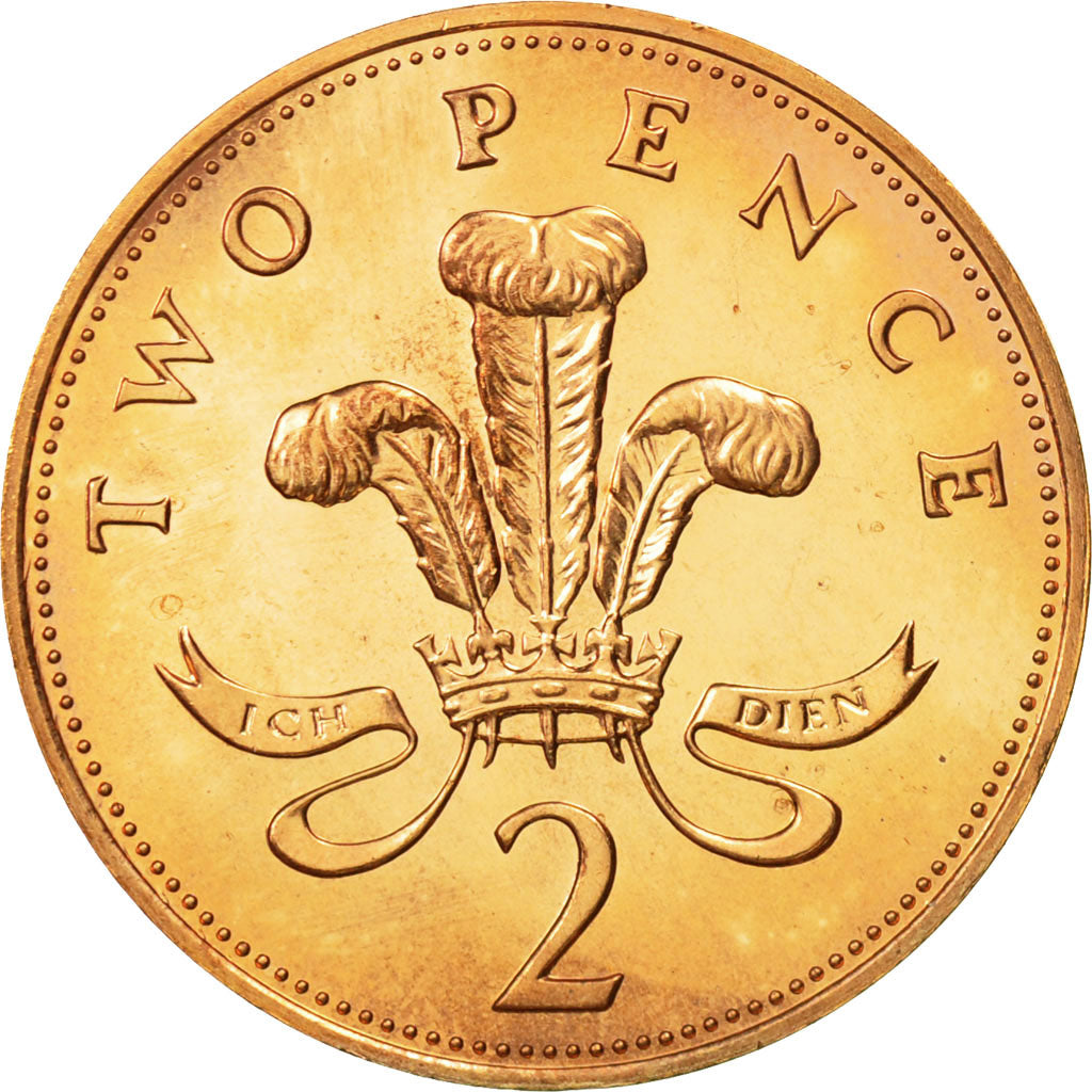 Coin, Great Britain, Elizabeth II, 2 Pence, 1985, MS(65-70), Bronze, KM:936