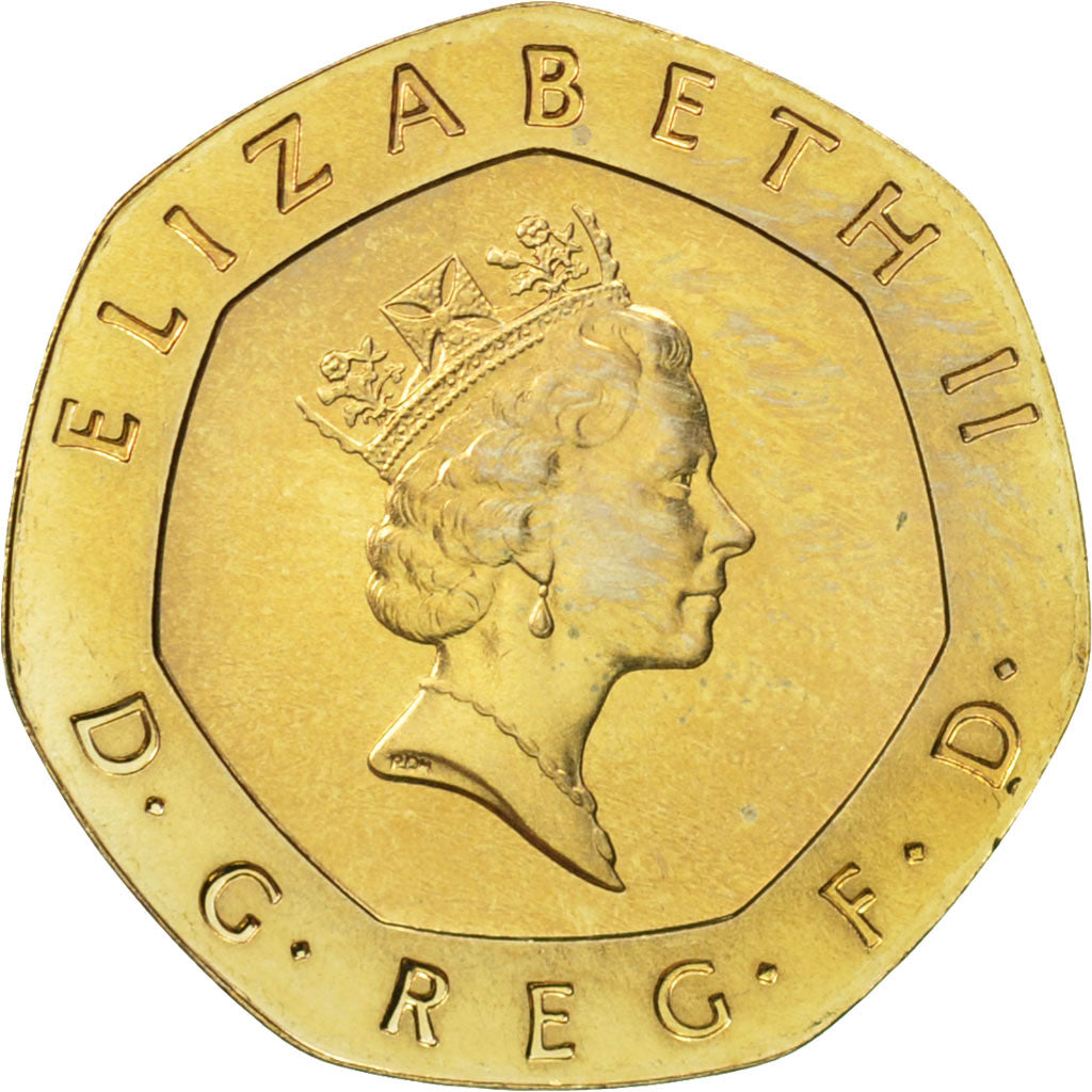 Coin, Great Britain, Elizabeth II, 20 Pence, 1985, MS(65-70), Copper-nickel