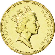 Great Britain, Elizabeth II, Pound, 1985, MS(65-70), Nickel-brass, KM:941