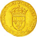 Coin, France, Ecu d'or, 1561, Rouen, AU(55-58), Gold, Sombart:4904