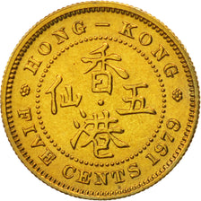 Hong Kong, Elizabeth II, 5 Cents, 1979, MS(65-70), Nickel-brass, KM:29.3