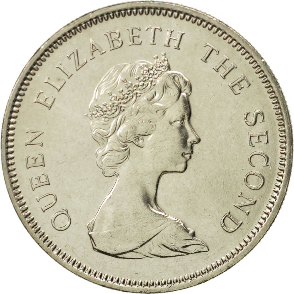 Hong Kong, Elizabeth II, Dollar, 1980, MS(65-70), Copper-nickel, KM:43