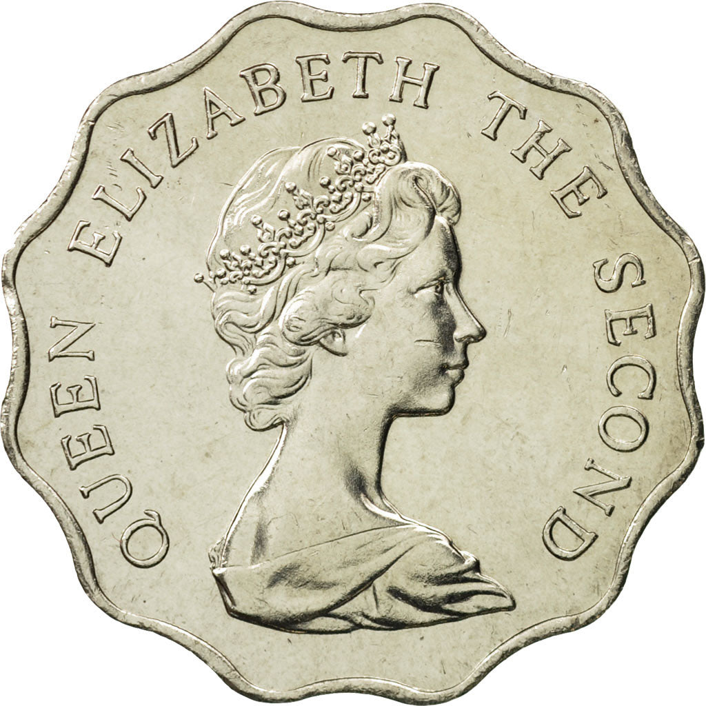 Coin, Hong Kong, Elizabeth II, 2 Dollars, 1982, MS(65-70), Copper-nickel, KM:37