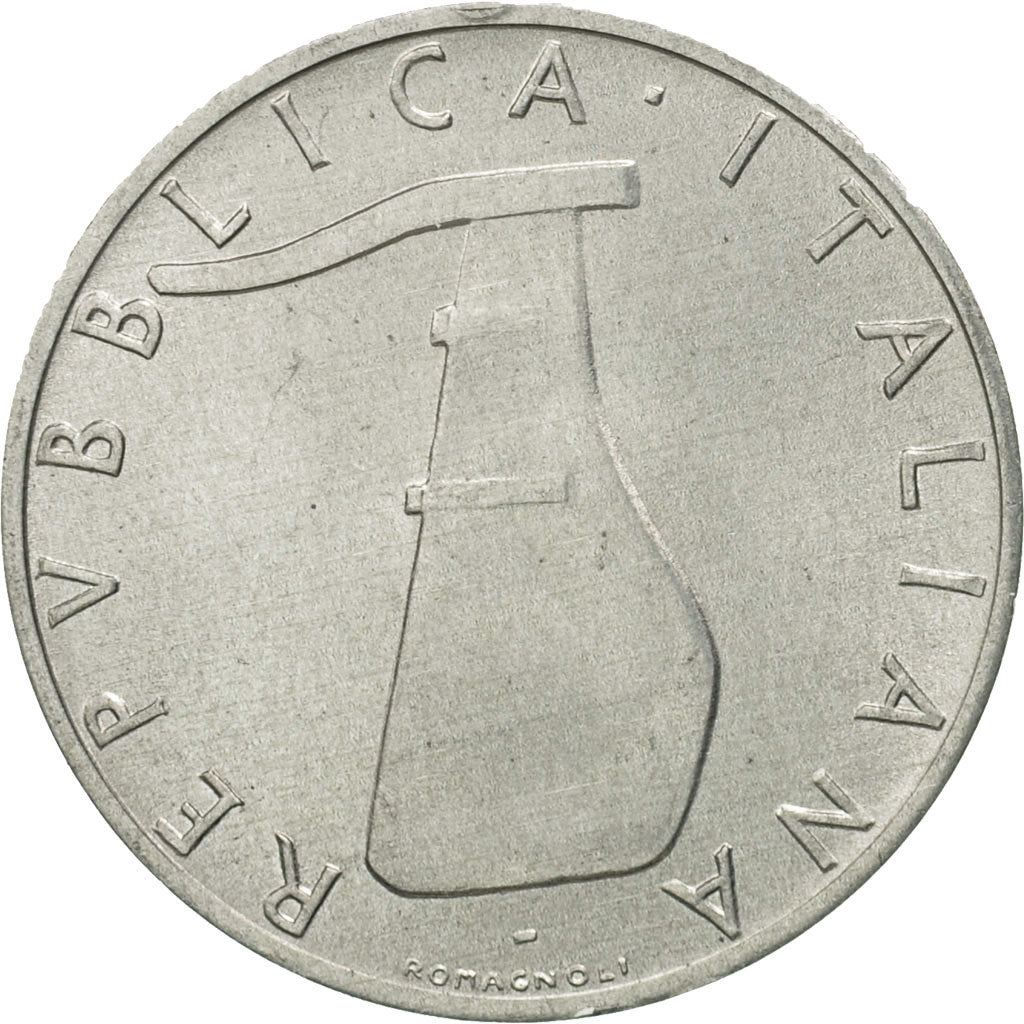 Italy, 5 Lire, 1983, Rome, MS(65-70), Aluminum, KM:92