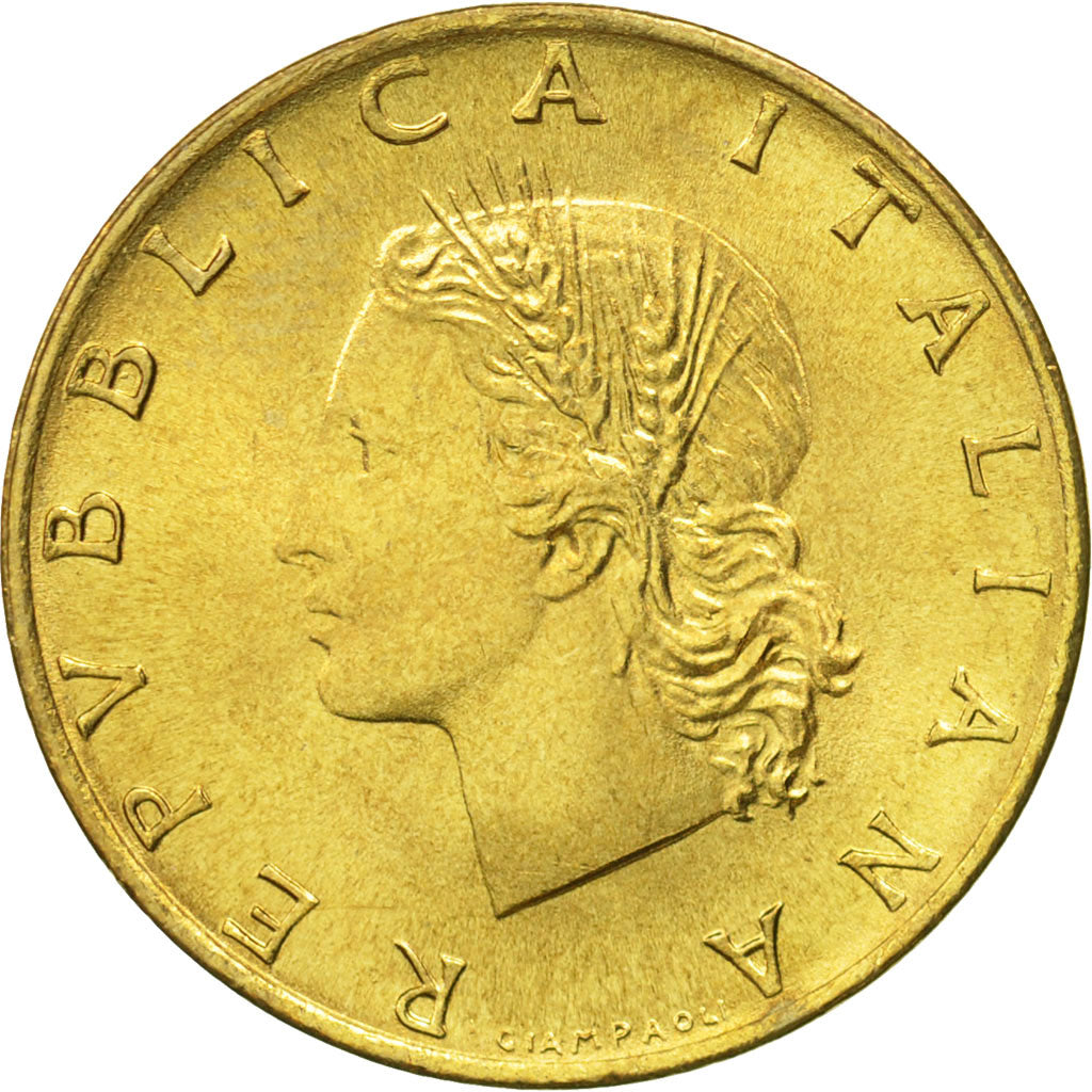 Coin, Italy, 20 Lire, 1983, Rome, MS(65-70), Aluminum-Bronze, KM:97.2