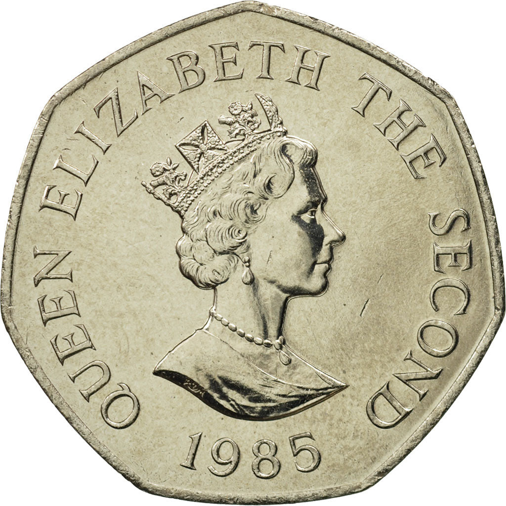 Jersey, 50 Pence, 1985, STGL, Copper-nickel