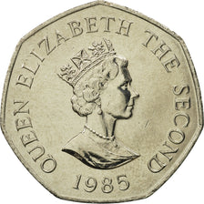 Jersey, 50 Pence, 1985, STGL, Copper-nickel