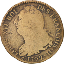 Monnaie, France, 2 sols françois, 2 Sols, 1792, La Rochelle, TB, Bronze