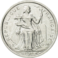Coin, French Polynesia, Franc, 1986, Paris, MS(65-70), Aluminum, KM:11