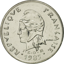 Moneda, Polinesia francesa, 10 Francs, 1985, Paris, FDC, Níquel, KM:8
