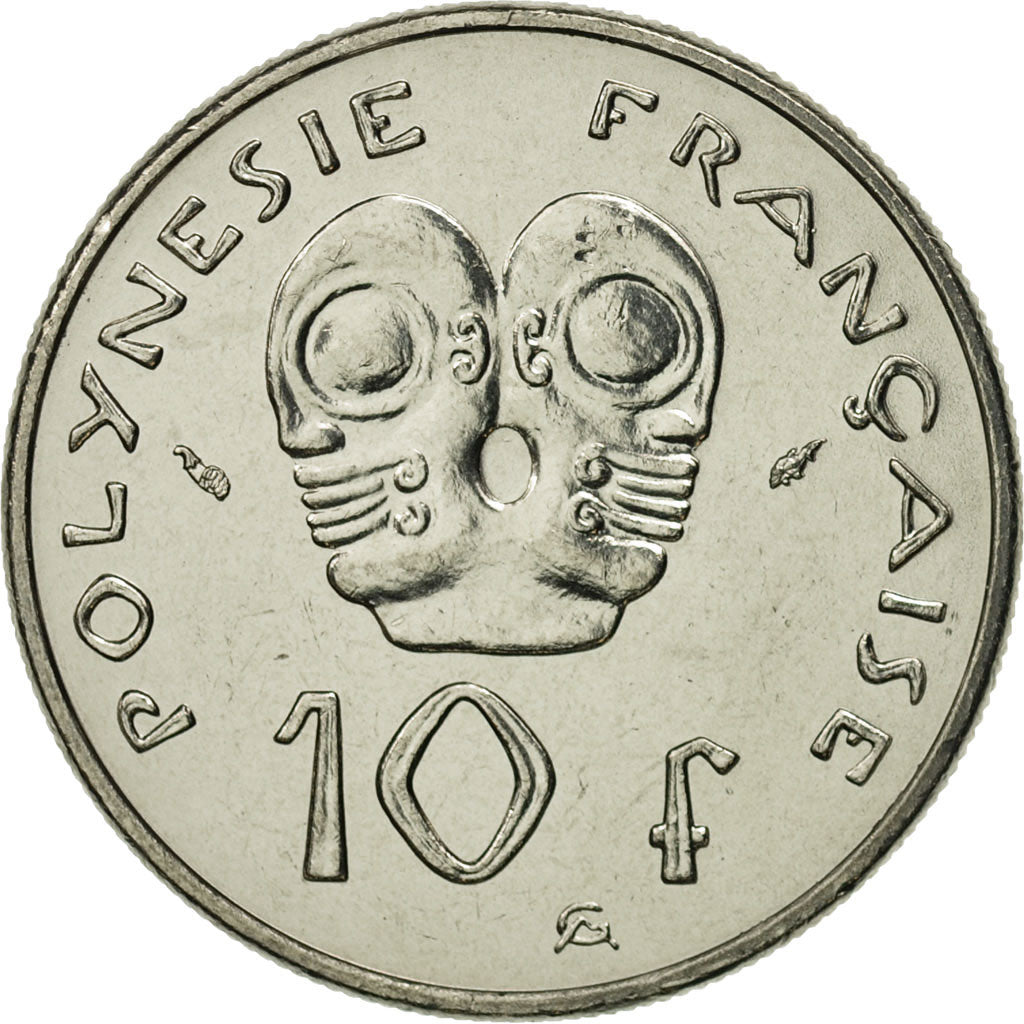 Coin, French Polynesia, 10 Francs, 1985, Paris, MS(65-70), Nickel, KM:8