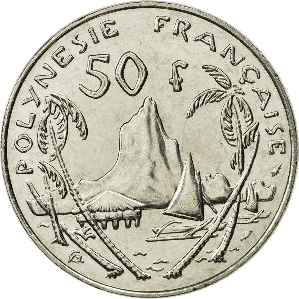 Coin, French Polynesia, 50 Francs, 1985, Paris, MS(65-70), Nickel, KM:13