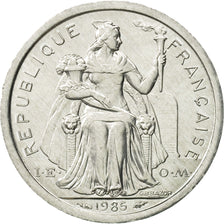 Coin, New Caledonia, Franc, 1985, Paris, MS(65-70), Aluminum, KM:10