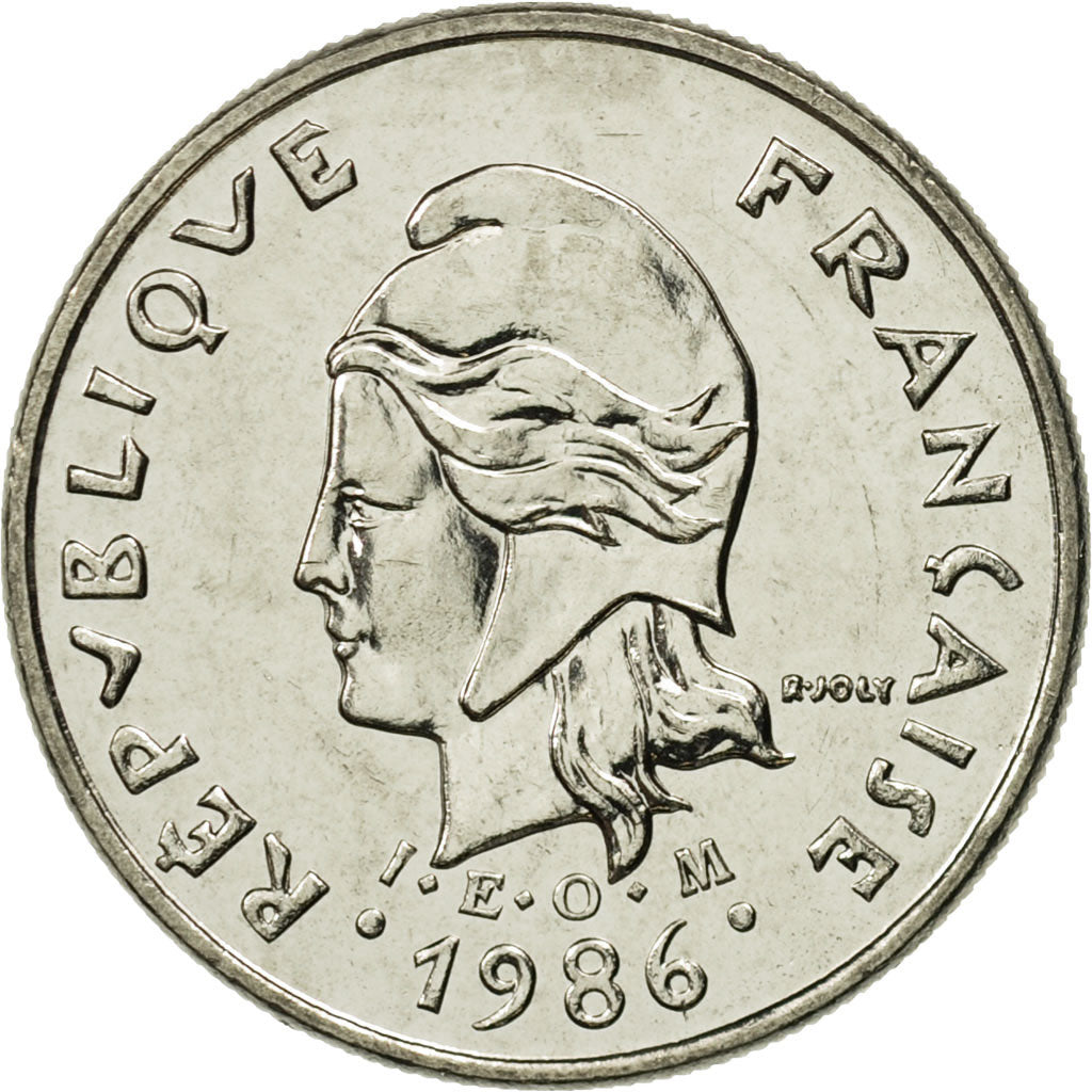 Coin, New Caledonia, 10 Francs, 1986, Paris, MS(65-70), Nickel, KM:11