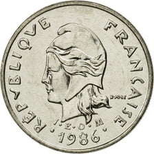 Munten, Nieuw -Caledonië, 10 Francs, 1986, Paris, FDC, Nickel, KM:11