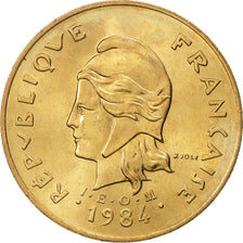 Moneta, Nuova Caledonia, 100 Francs, 1984, Paris, FDC, Nichel-bronzo, KM:15