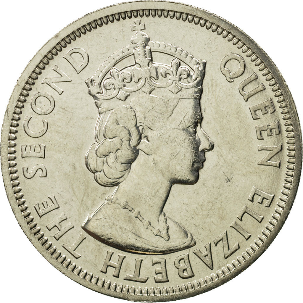 Coin, Mauritius, Elizabeth II, Rupee, 1978, MS(65-70), Copper-nickel, KM:35.1