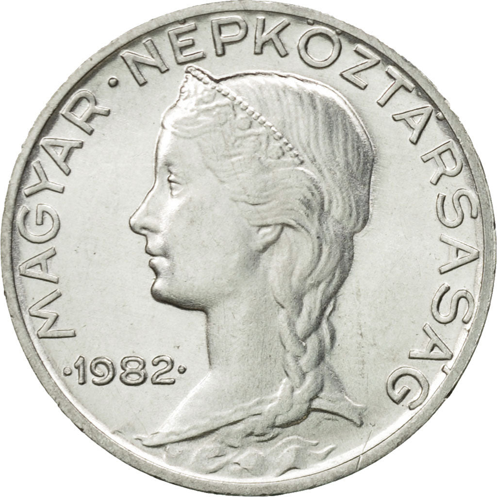 Coin, Hungary, 5 Filler, 1982, Budapest, MS(65-70), Aluminum, KM:549