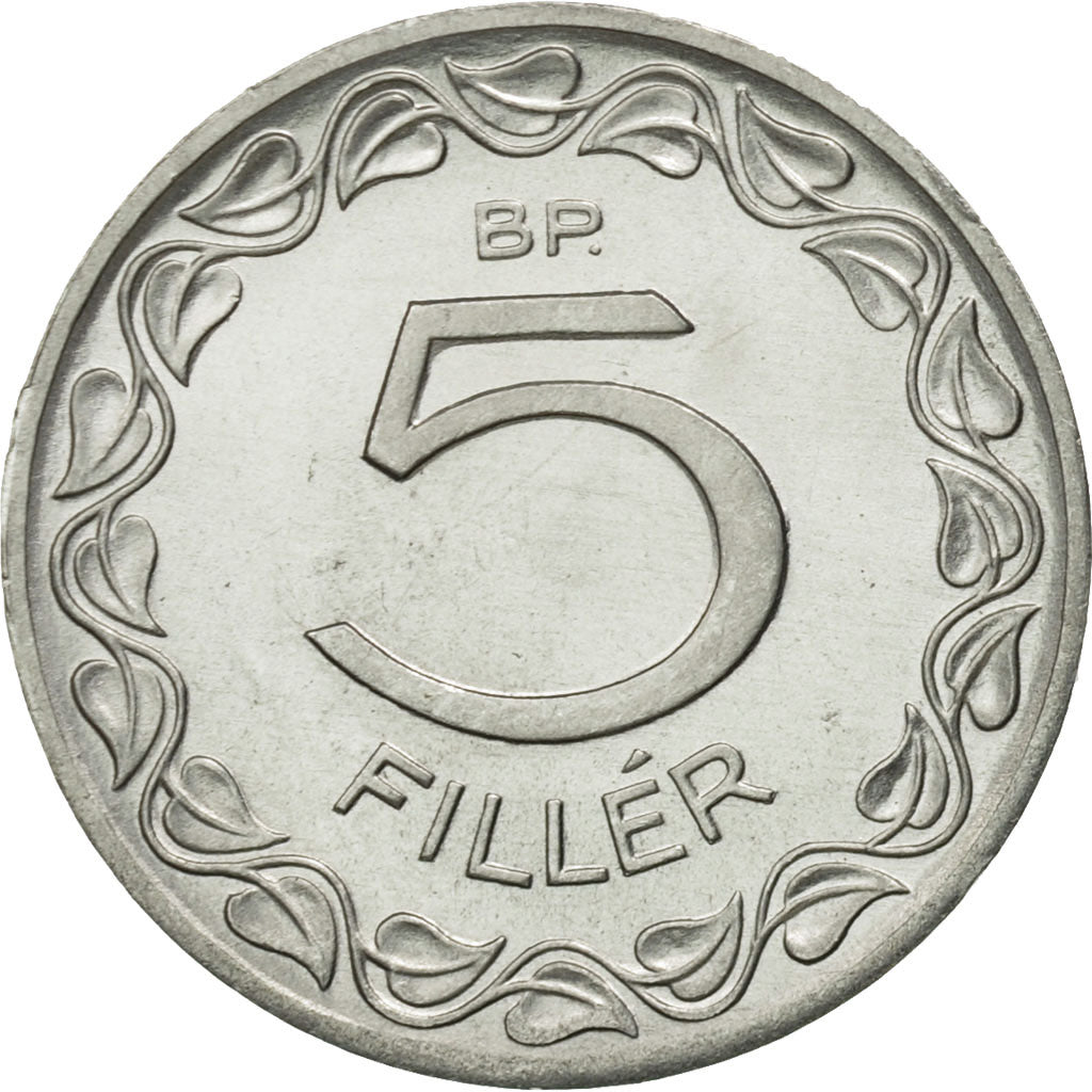 Coin, Hungary, 5 Filler, 1982, Budapest, MS(65-70), Aluminum, KM:549