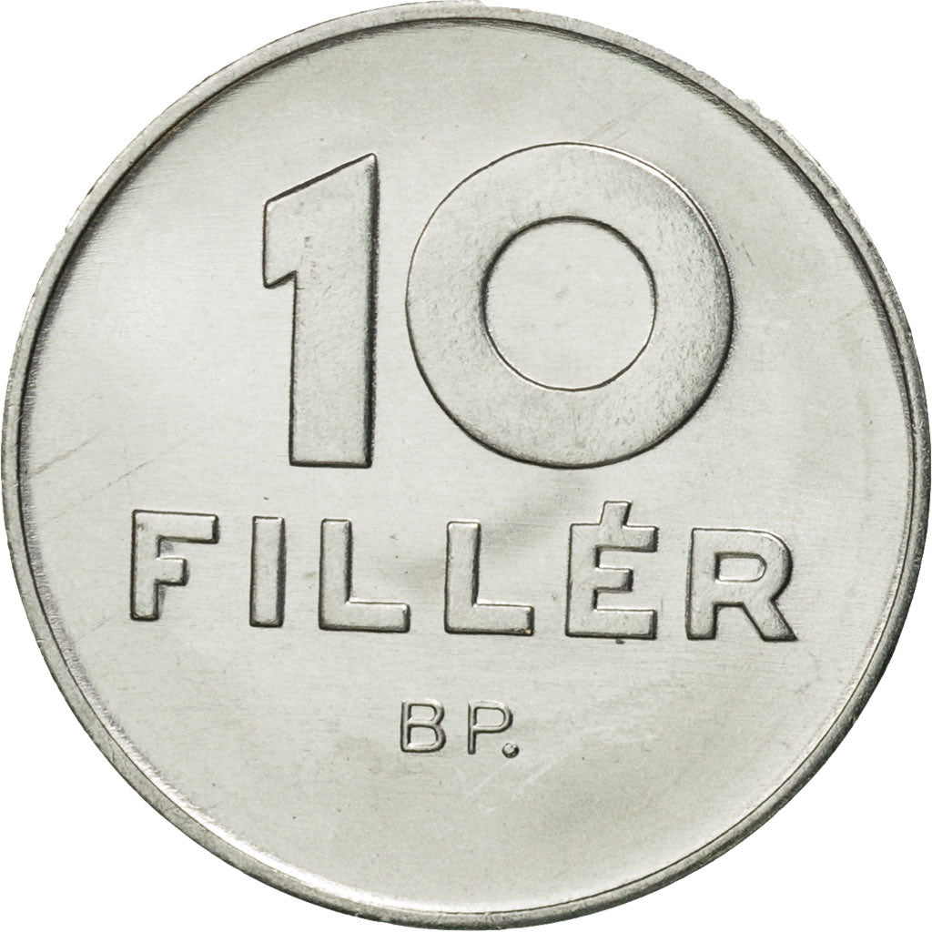 Coin, Hungary, 10 Filler, 1982, Budapest, MS(65-70), Aluminum, KM:572