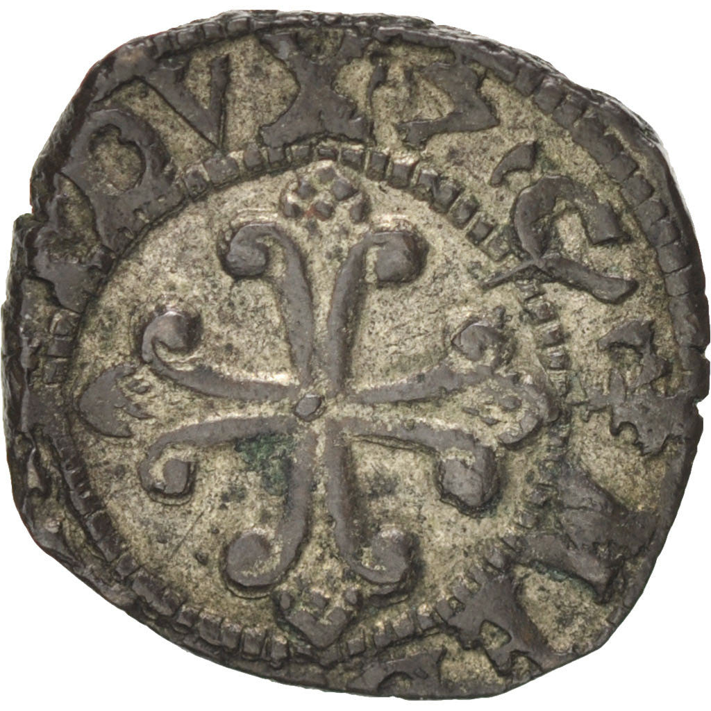 Duchy of Milan, François Ier, Denarius, 1515, Milan, Billon, AU(50-53)