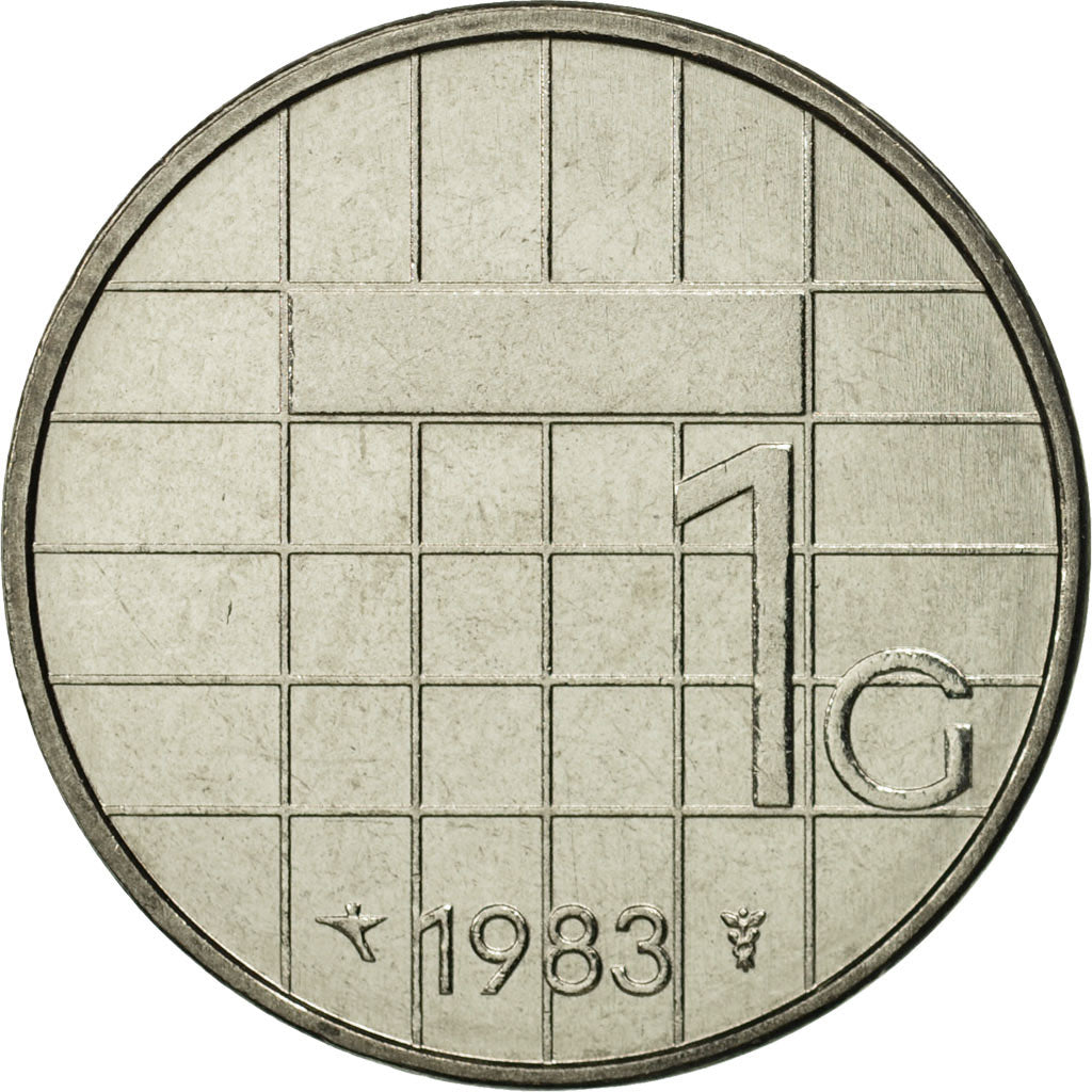 Moneta, Holandia, Beatrix, Gulden, 1983, MS(65-70), Nikiel, KM:205