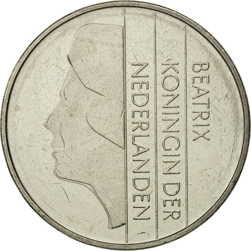 Netherlands, Beatrix, 2-1/2 Gulden, 1982, MS(65-70), Nickel, KM:206