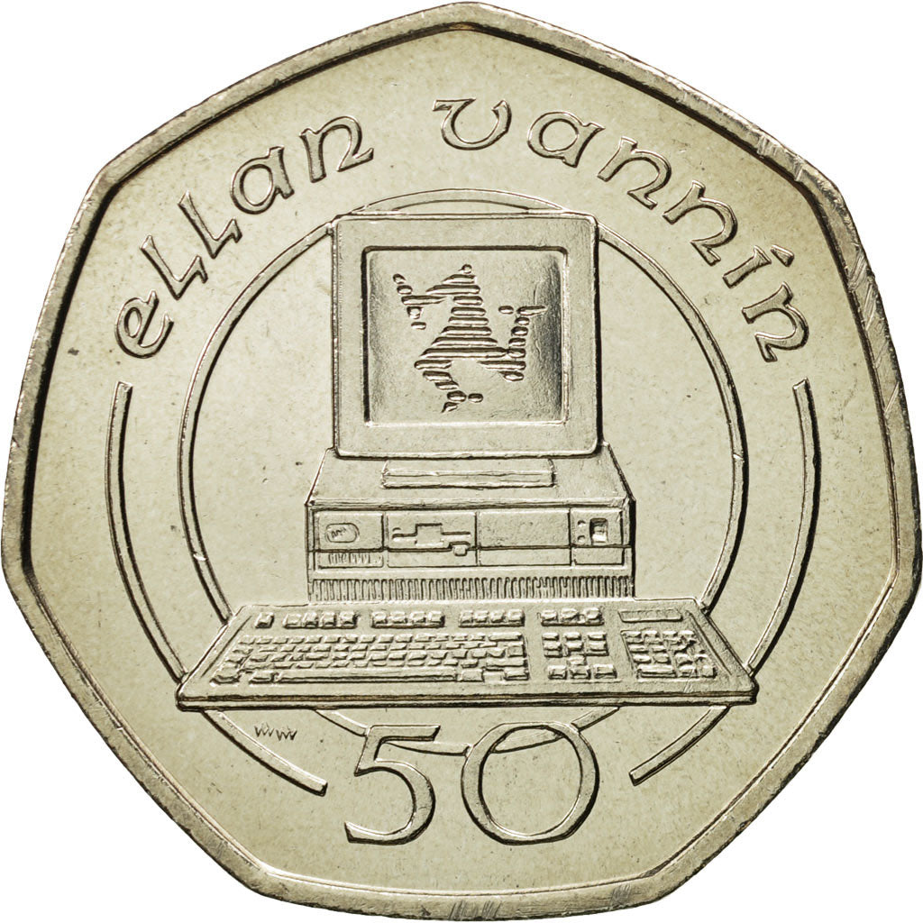 Isle of Man, Elizabeth II, 50 Pence, 1988, Pobjoy Mint, MS(65-70)