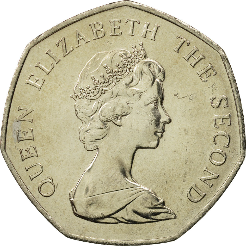 Falkland Islands, Elizabeth II, 50 Pence, 1985, MS(65-70), Copper-nickel