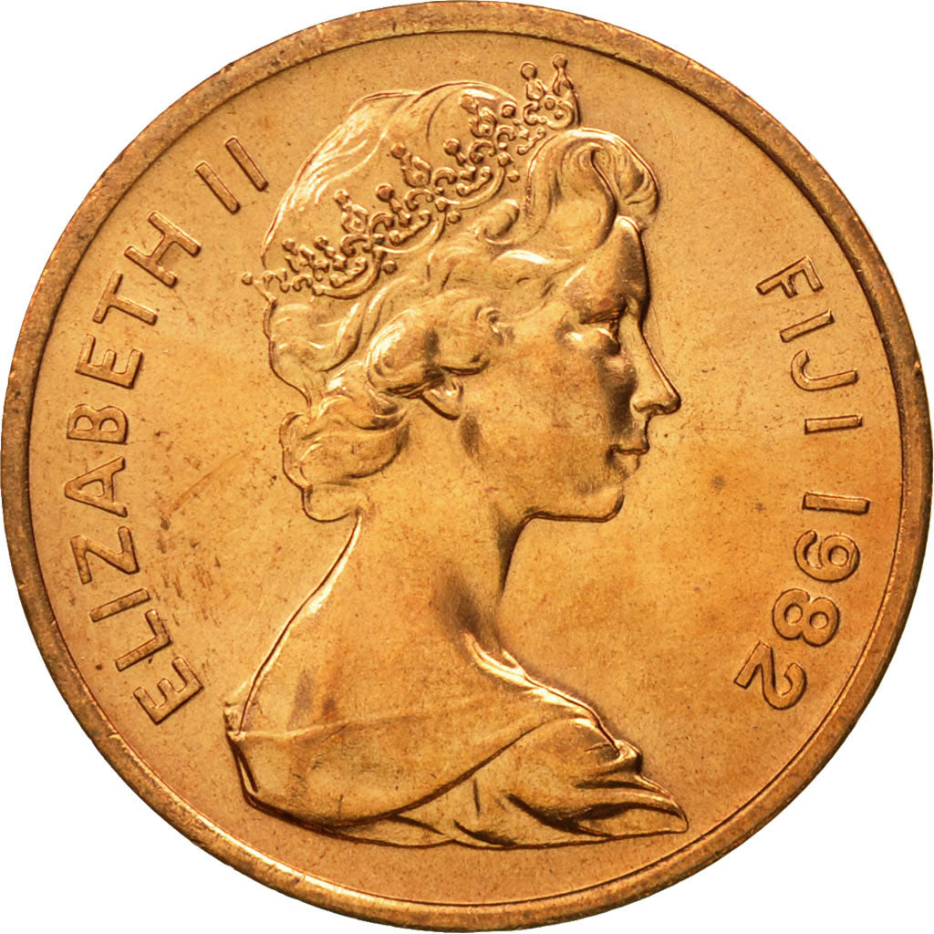 Fiji, Elizabeth II, Cent, 1982, MS(65-70), Bronze, KM:39