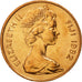 Coin, Fiji, Elizabeth II, 2 Cents, 1982, MS(65-70), Bronze, KM:28