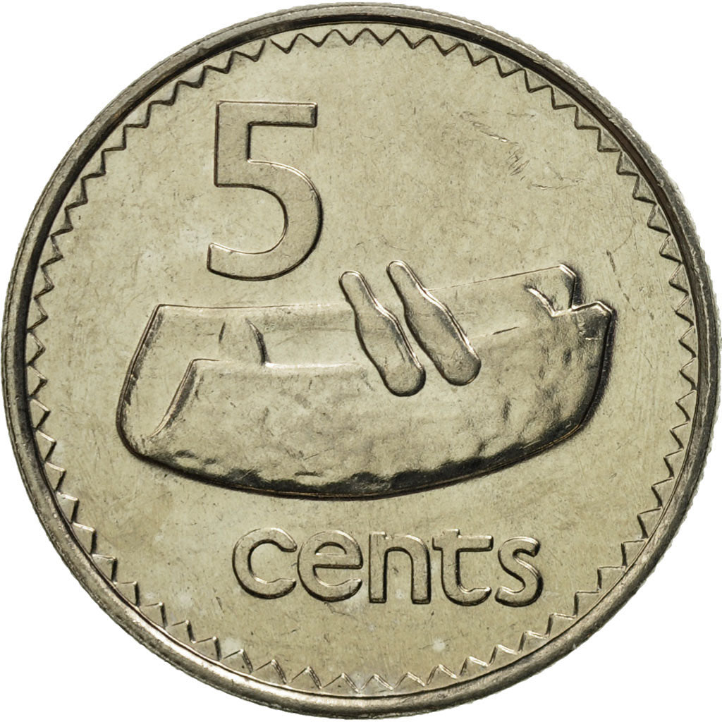 Coin, Fiji, Elizabeth II, 5 Cents, 1982, MS(65-70), Copper-nickel, KM:29