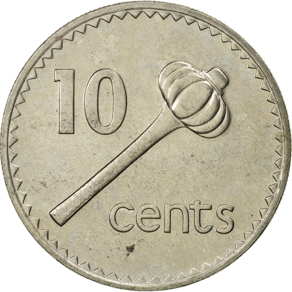 Coin, Fiji, Elizabeth II, 10 Cents, 1982, MS(65-70), Copper-nickel, KM:30
